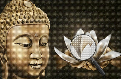 Lotus and Buddha Diamond Painting