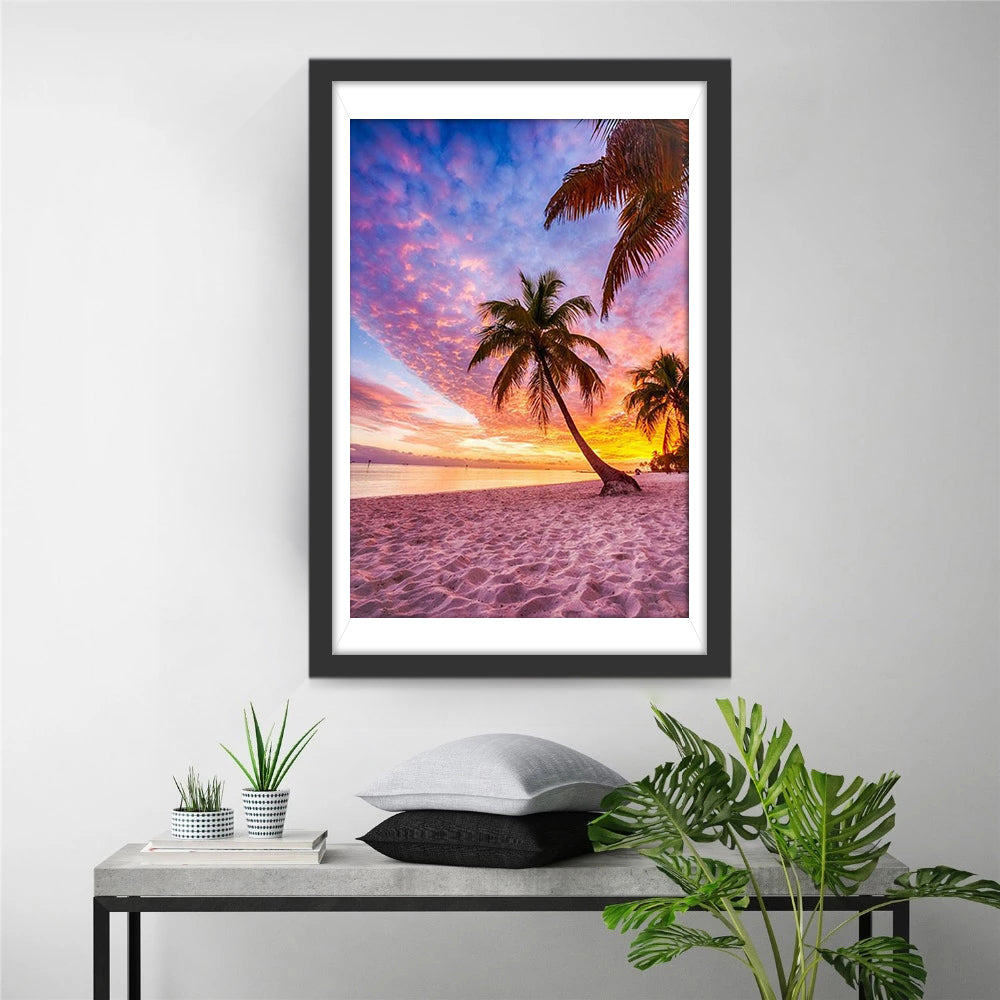 Coconut Tree and Fantasy Sky Diamond Painting