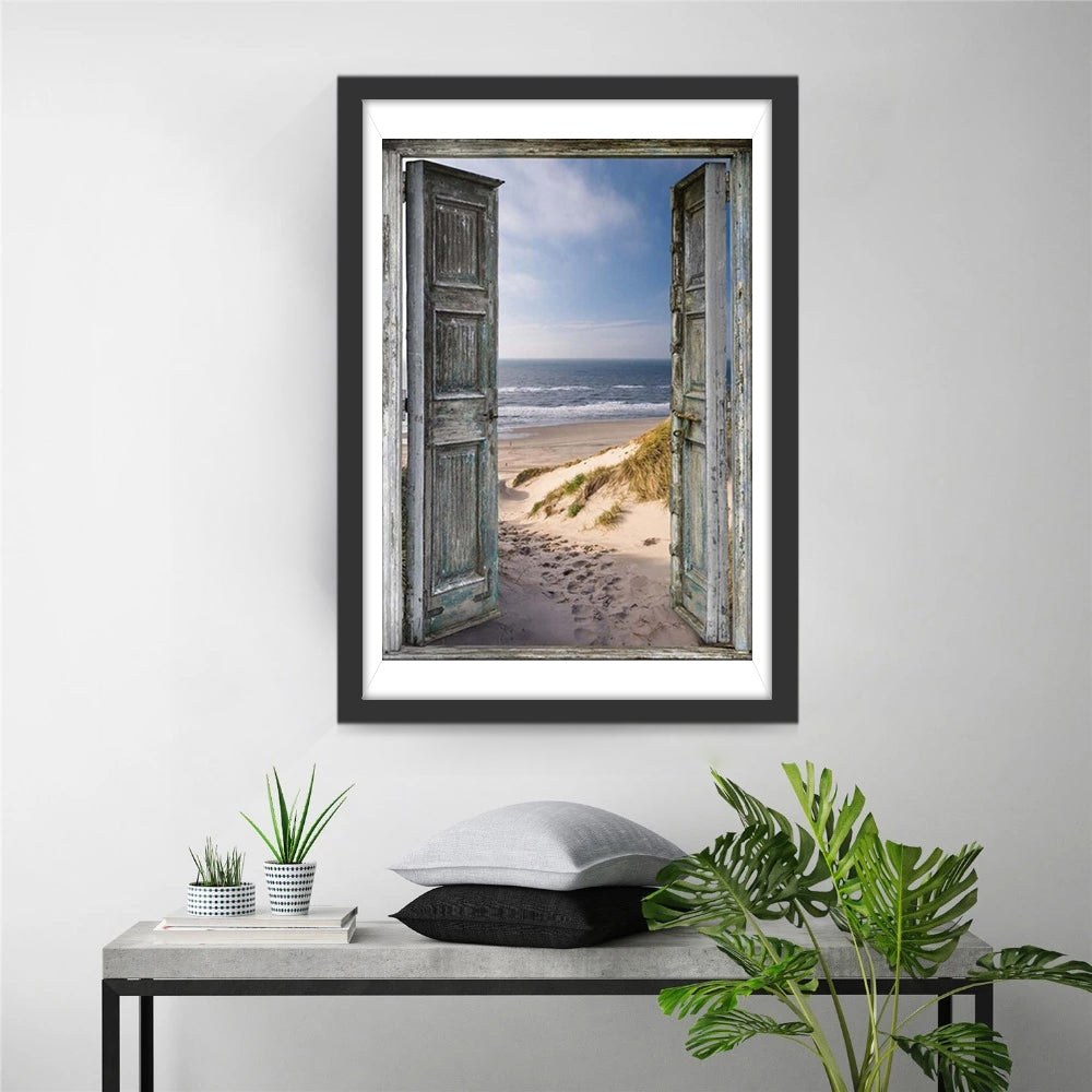The Beach Outside the Door Diamond Painting