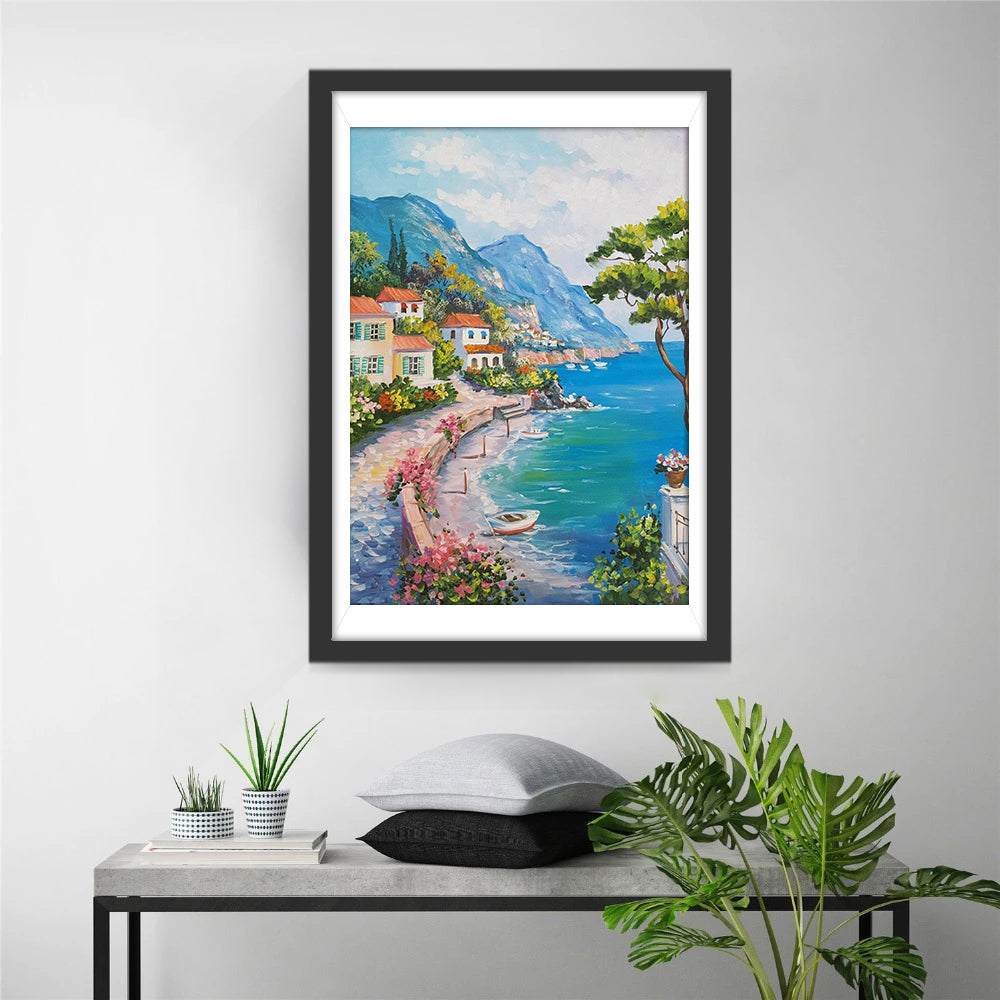 The Coastal Town Diamond Painting