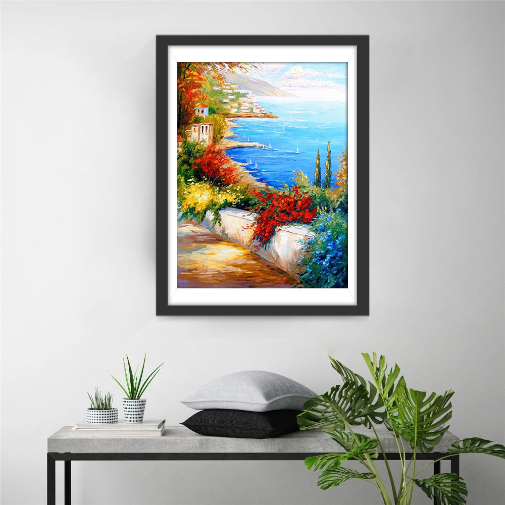 Villas and Sea Diamond Painting