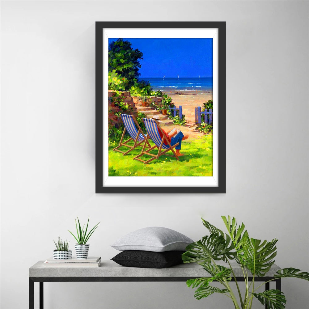 Holidaymakers at the Seaside Diamond Painting