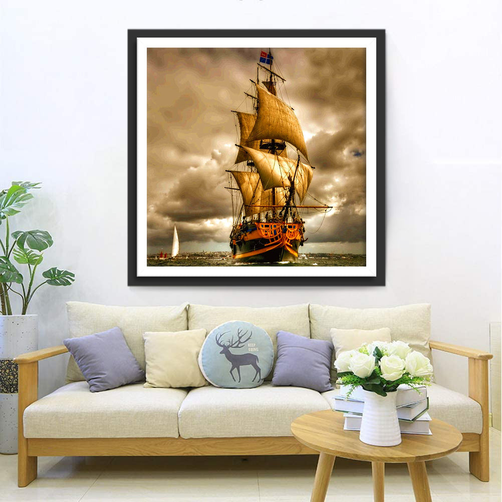 Huge Sailboat Diamond Painting