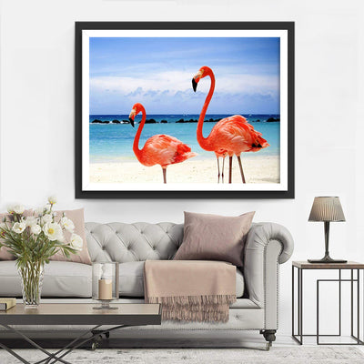 Flamingos by the Sea 5D DIY Diamond Painting Kits