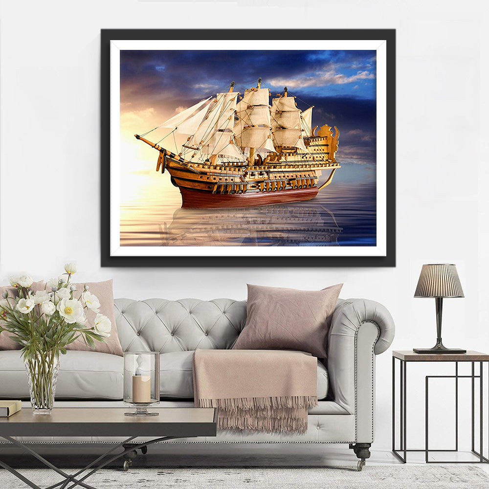 Sailing Boat Diamond Painting