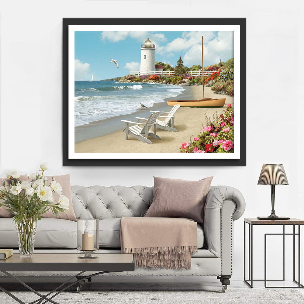 Beautiful Beach and Sea Diamond Painting