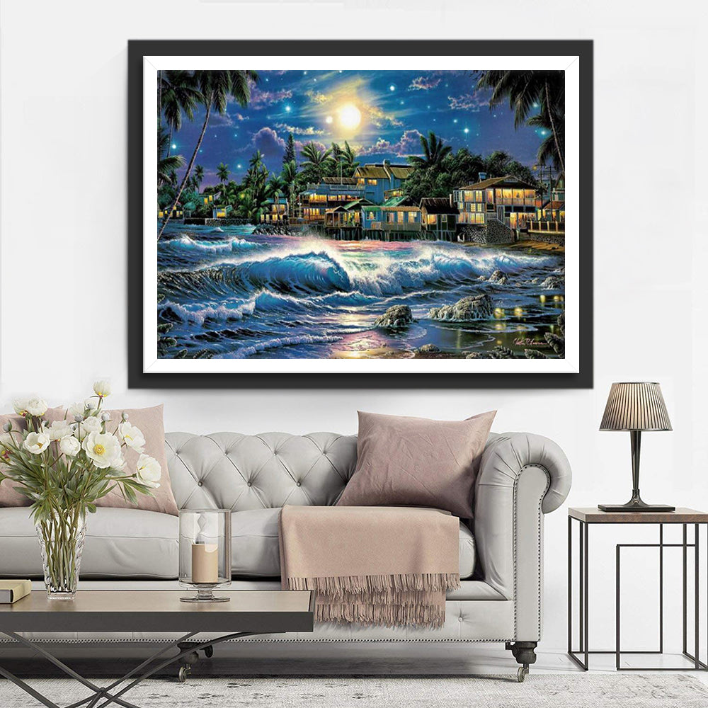 Beautiful Seaside Town Diamond Painting