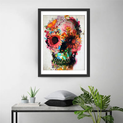 Skull and Sunflower 5D DIY Diamond Painting Kits