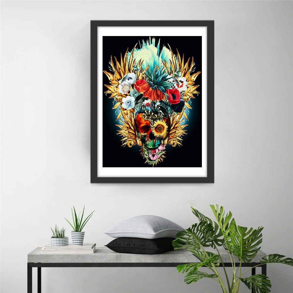 Skull with Mask Diamond Painting