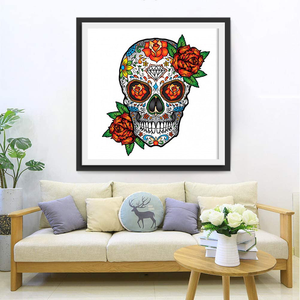 Skull and Diamond Diamond Painting