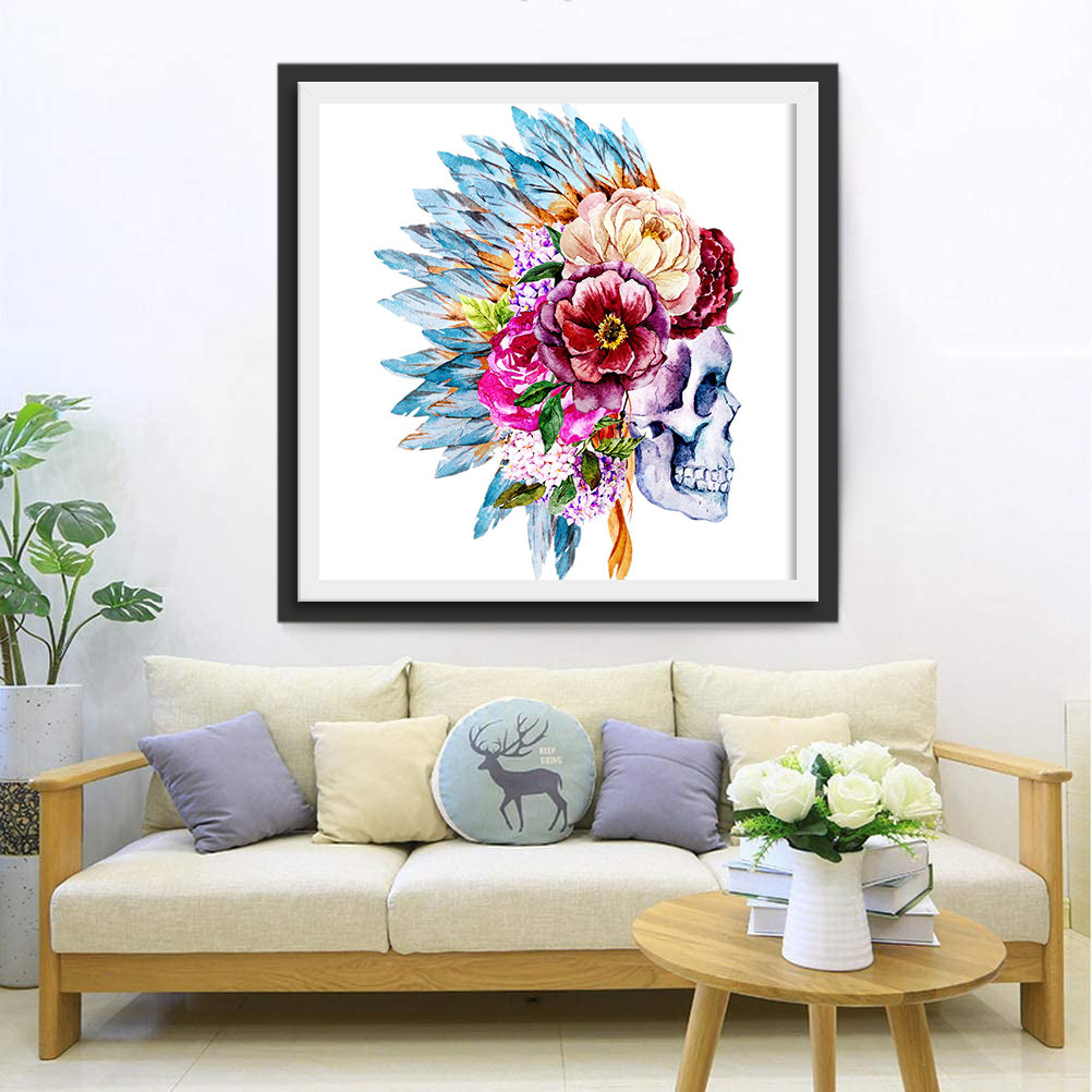Indian Skull Diamond Painting