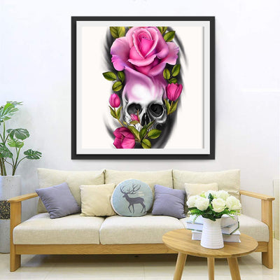Skull with a Rose on the Head 5D DIY Diamond Painting Kits
