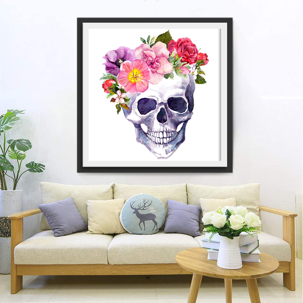 Skull with Crown Diamond Painting