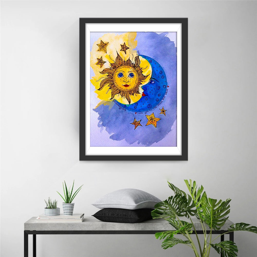 Sun and Earth Drawn Diamond Painting