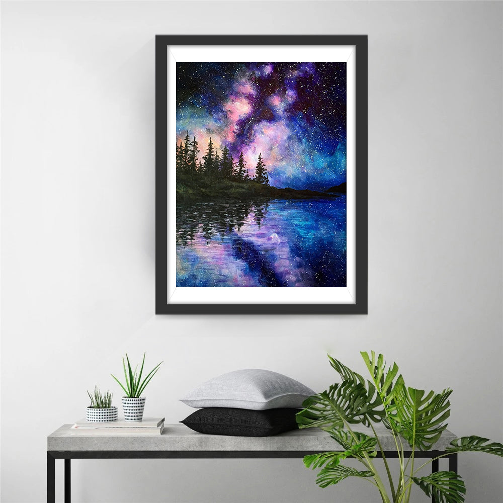 Landscape under the Starry Sky  Diamond Painting