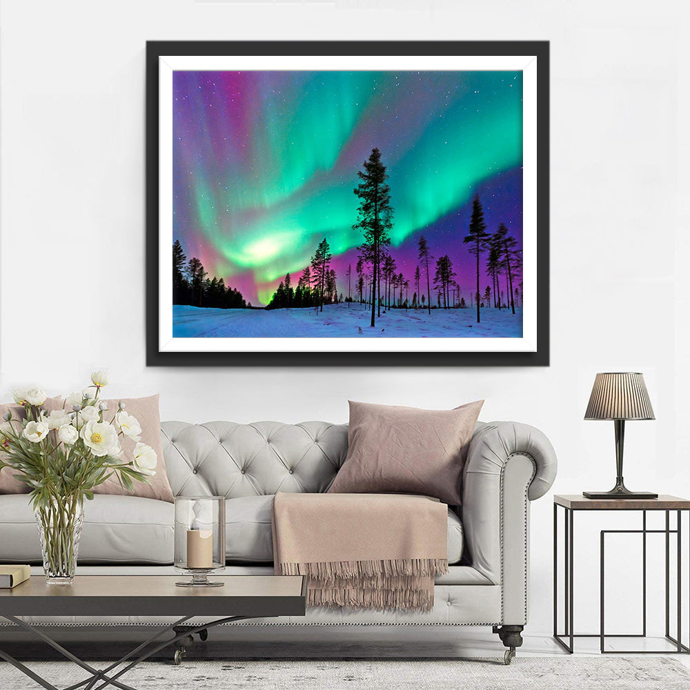 Aurora in the North Pole Diamond Painting