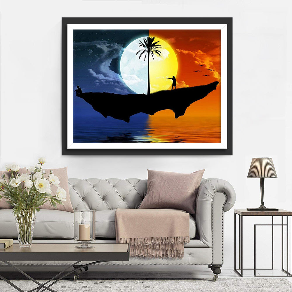 Island of Day and Night Diamond Painting