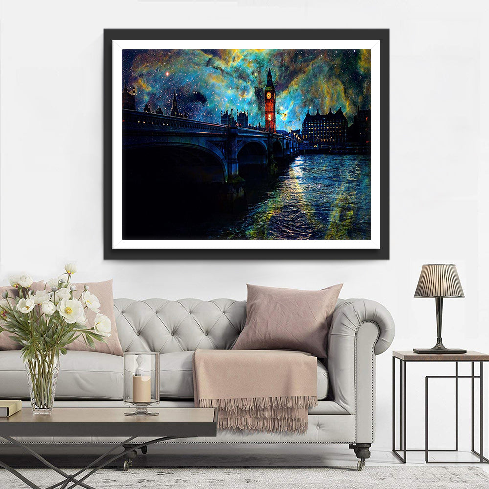 The Night Panorama of London Diamond Painting
