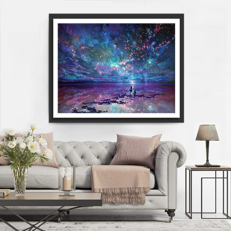 Starry Sky and Proposal Diamond Painting