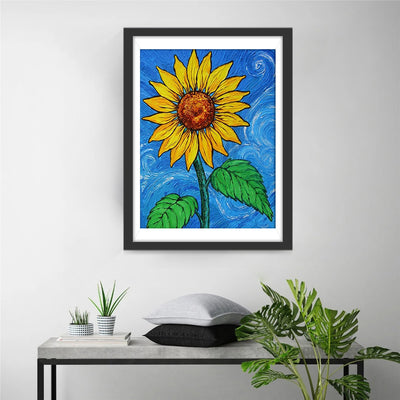 Sunflower Drawn Plant 5D DIY Diamond Painting Kits