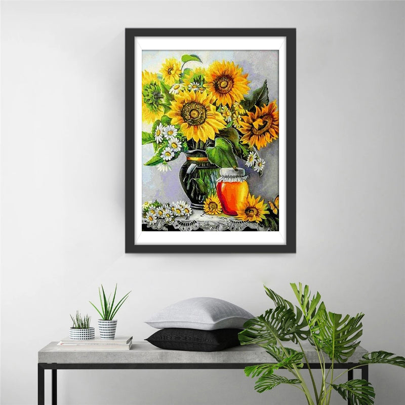 Sunflowers and a Pot of Honey 5D DIY Diamond Painting Kits