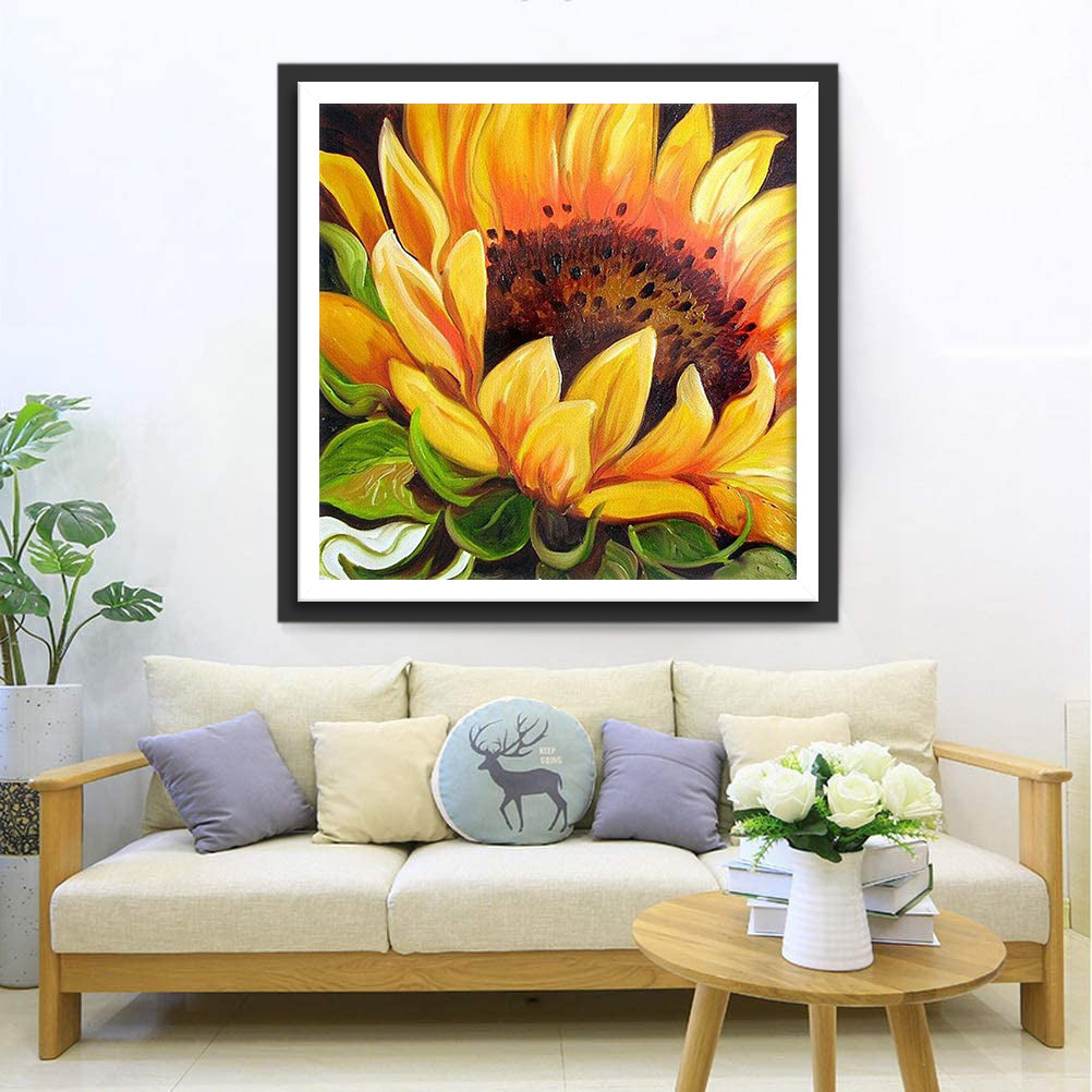 Delicate Sunflower Diamond Painting