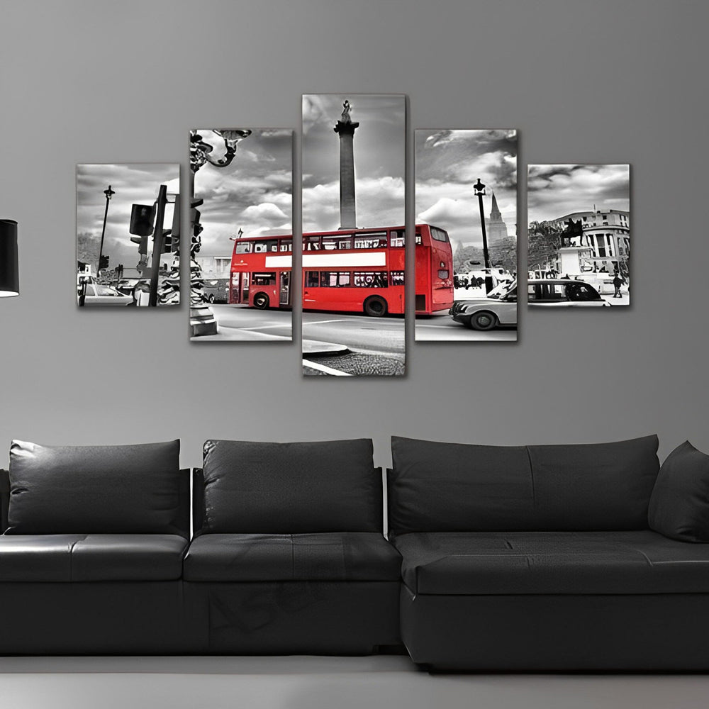 Red Double Decker Bus 5 Pack Diamond Painting