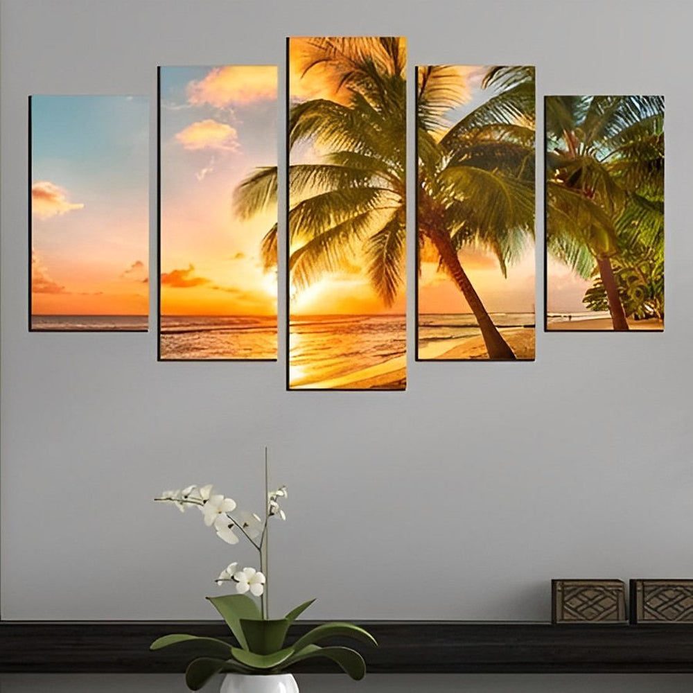 The Coconut Trees 5 Pack Diamond Painting