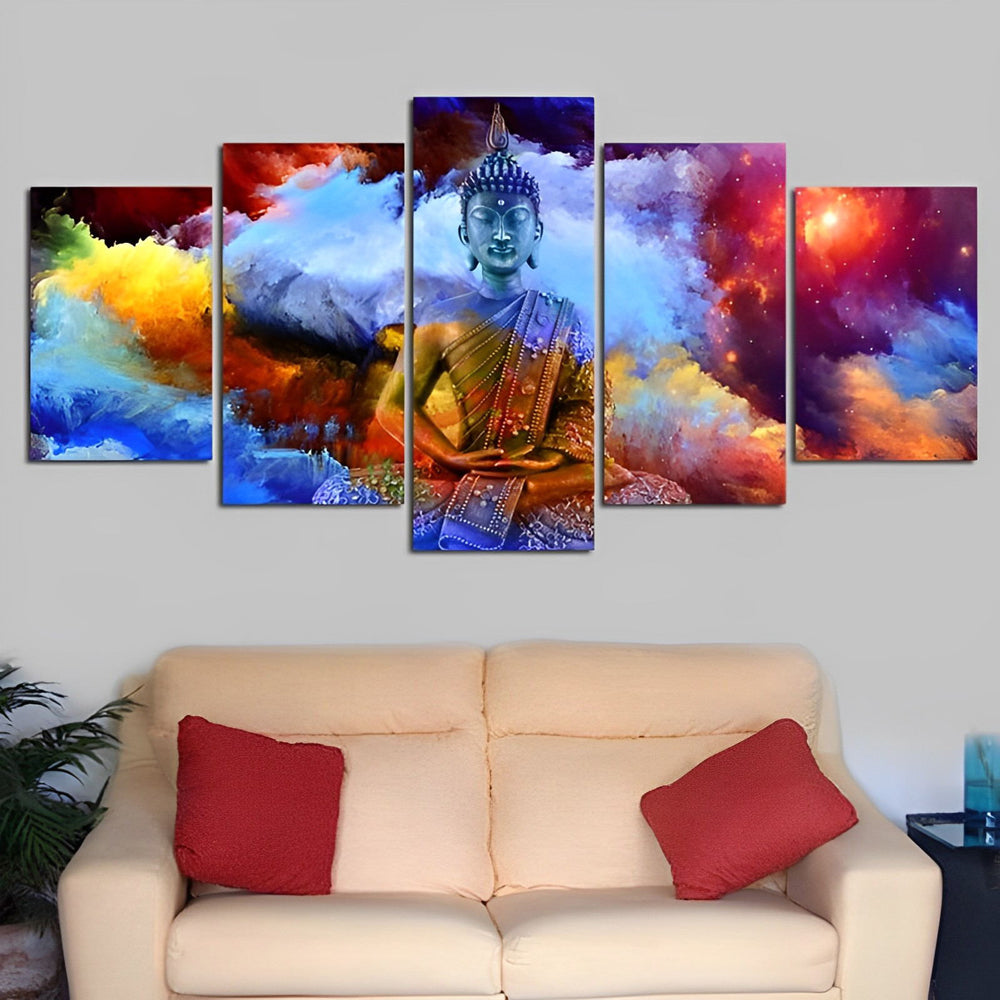 Colorful Buddha Statue 5 Pack Diamond Painting