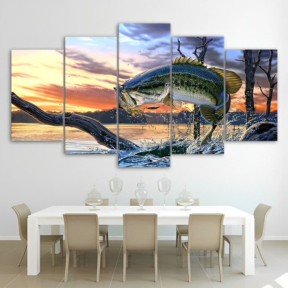 Fish Jumping Out of Water 5 Pack Diamond Painting