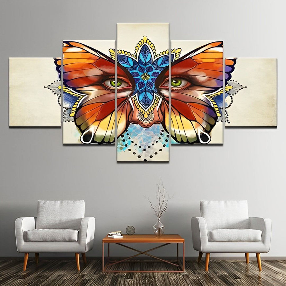 Red Butterfly with Eyes 5 Pack Diamond Painting