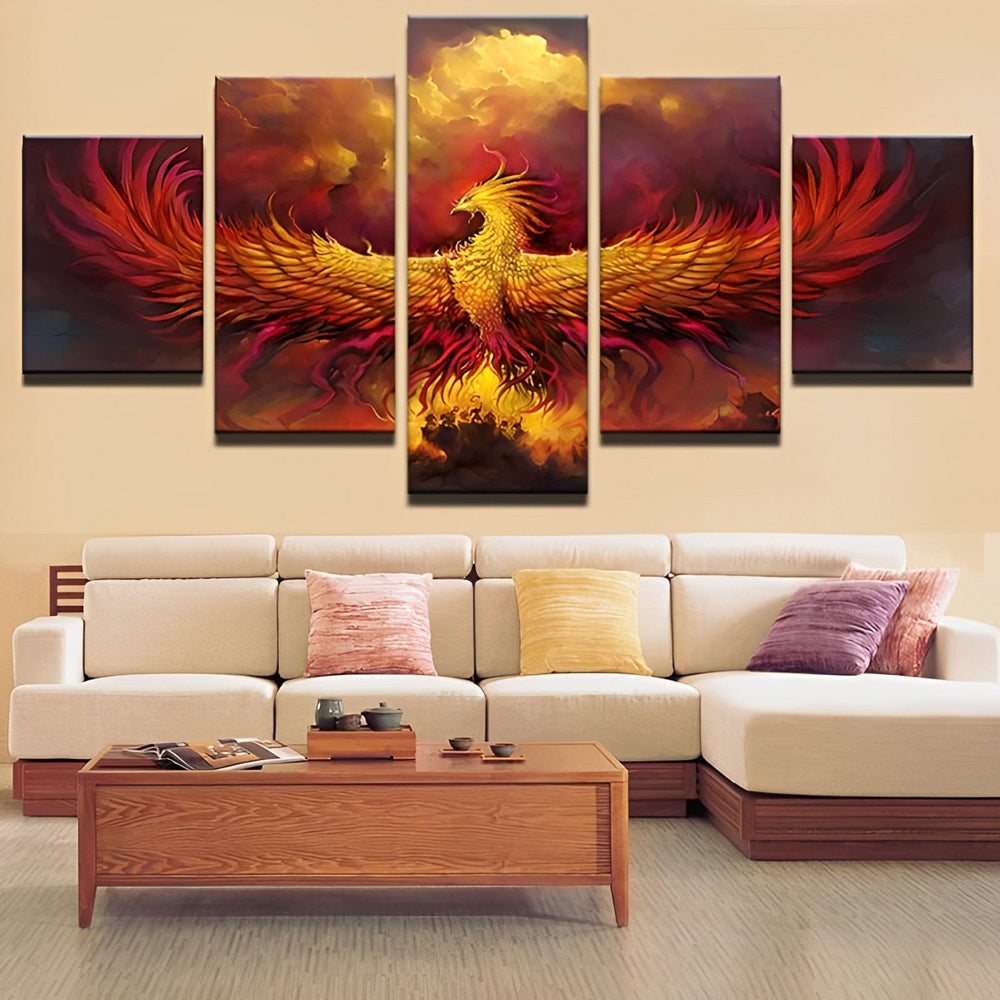 Huge Flying Phoenix 5 Pack Diamond Painting