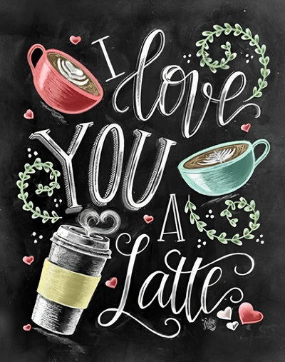 Latte Coffee Text 5D DIY Diamond Painting Kits