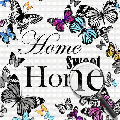 Butterflies Home, Sweet Home 5D DIY Diamond Painting Kits