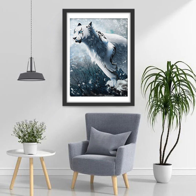 Beautiful Snow Leopard Diamond Painting