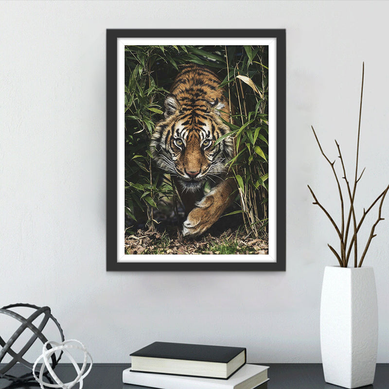 Tiger in the Bamboo Grove Diamond Painting