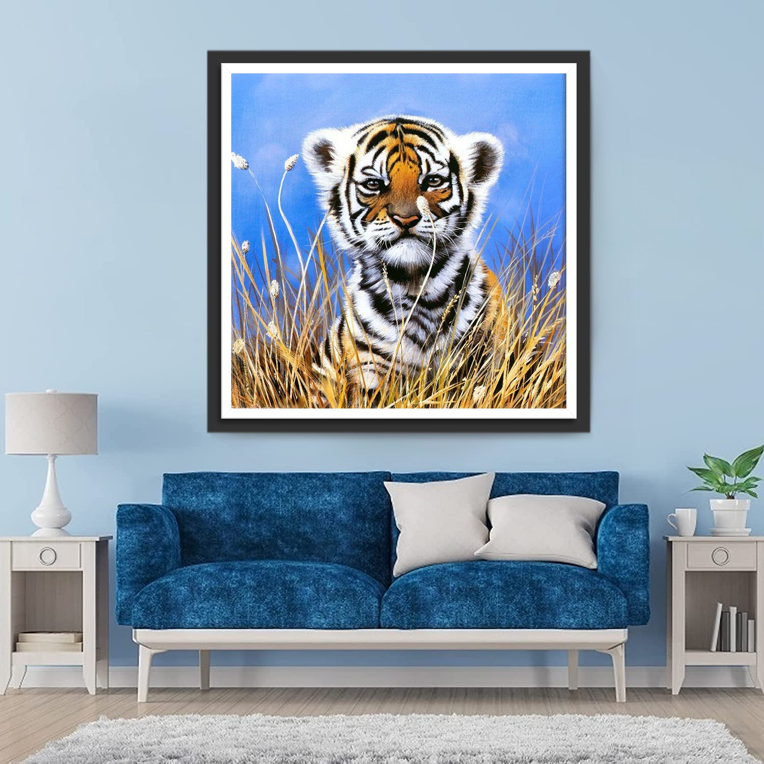 Little Tiger in Dried Herbs Diamond Painting