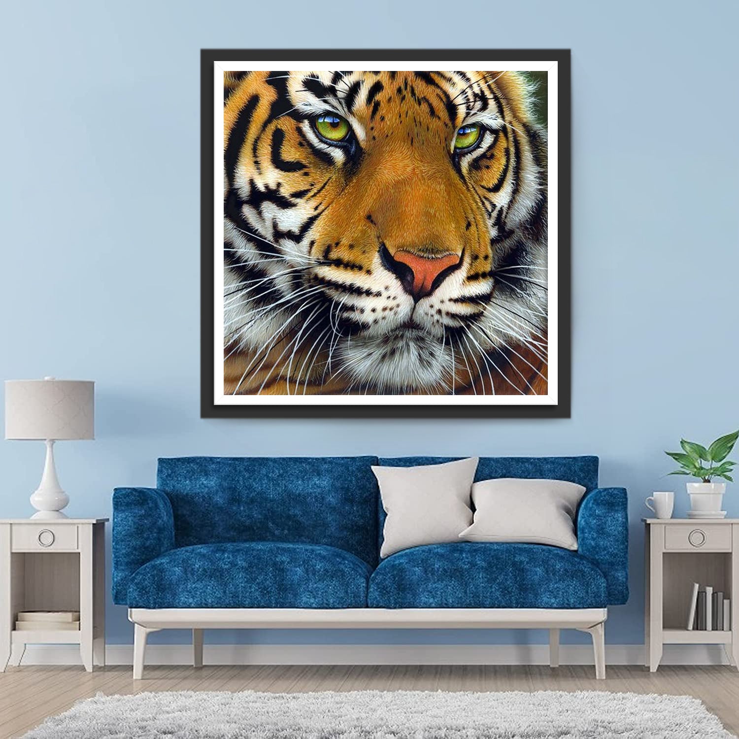 Yellow-eyed Bengal Tiger Diamond Painting