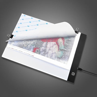 LED Board A4 Ultra-Thin Adjustable USB Power Diamond Painting Tool