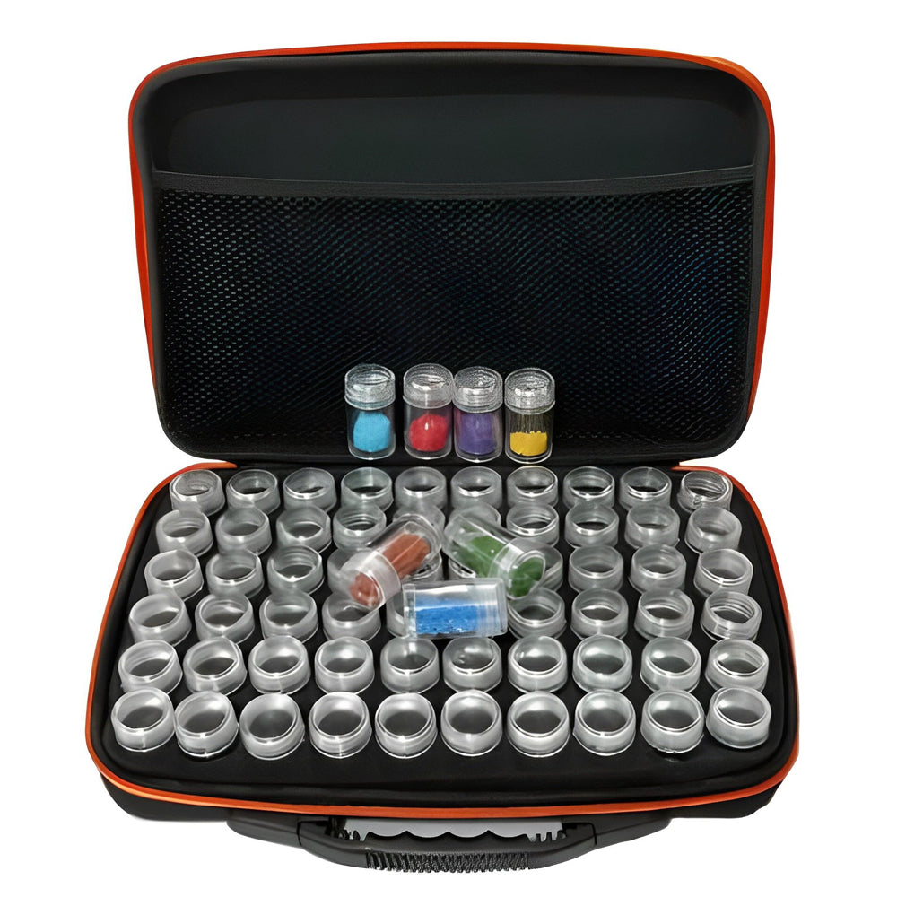 60 Bottles Luxury Diamond Painting Bead Storage Box Handbag