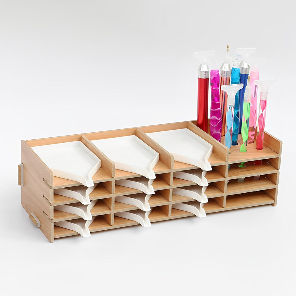 9/16 Grids Wooden Storage Rack Kits