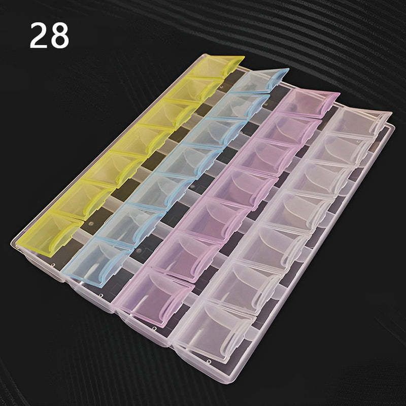 21/28/35 Diamond Painting Colorful Transparent Sorting Box