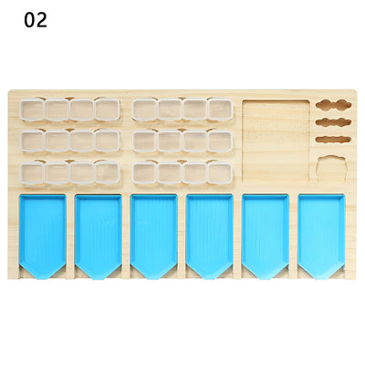 Wooden Diamond Painting Storage Rack Box Tray Pen Kits