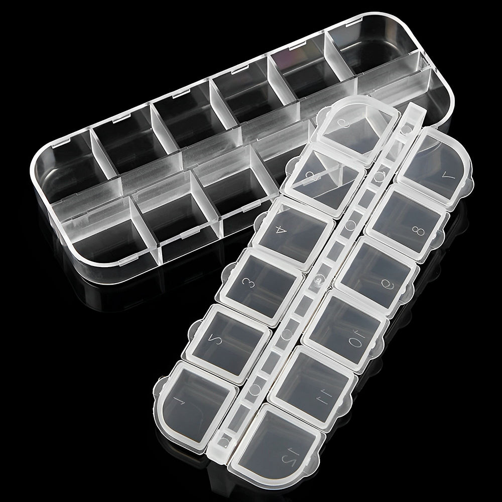 12 Grids Diamond Painting Transparent Sorting Box