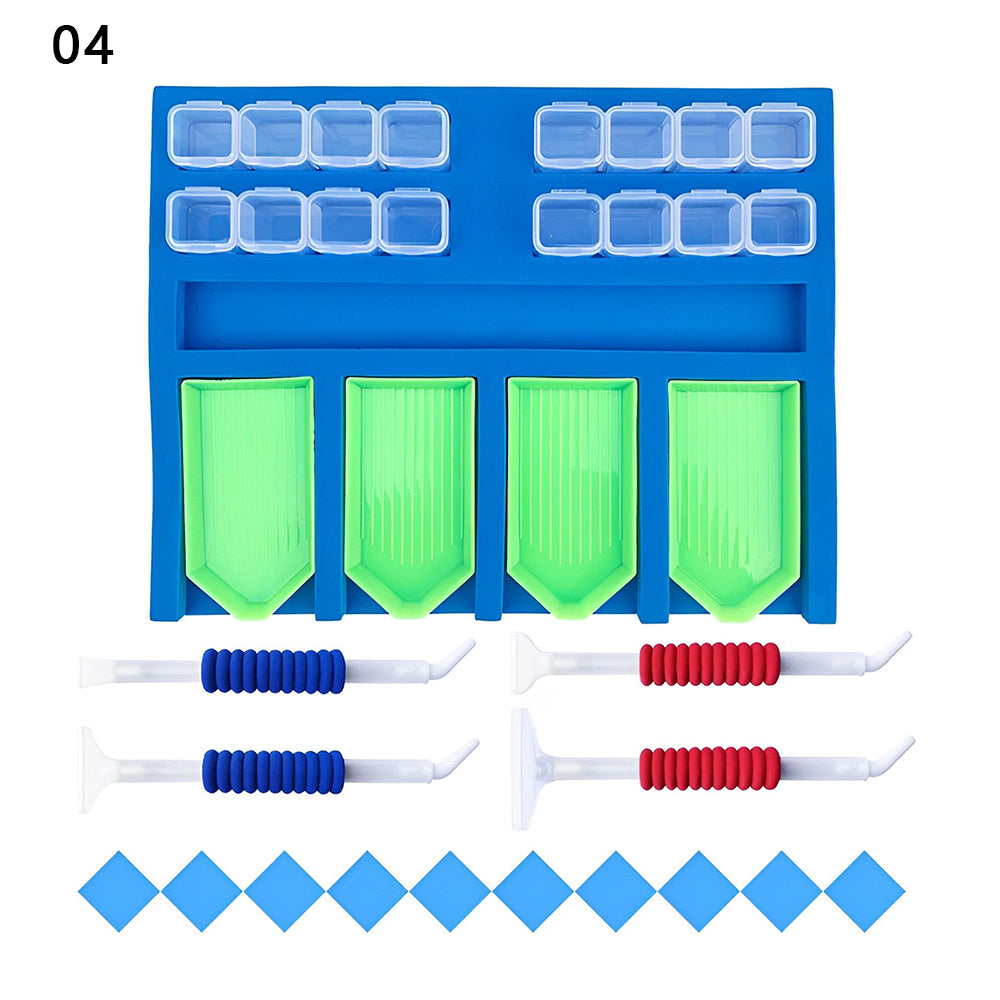 Foam Sponge Rectangle Diamond Painting Storage Box Tray Pen Kits