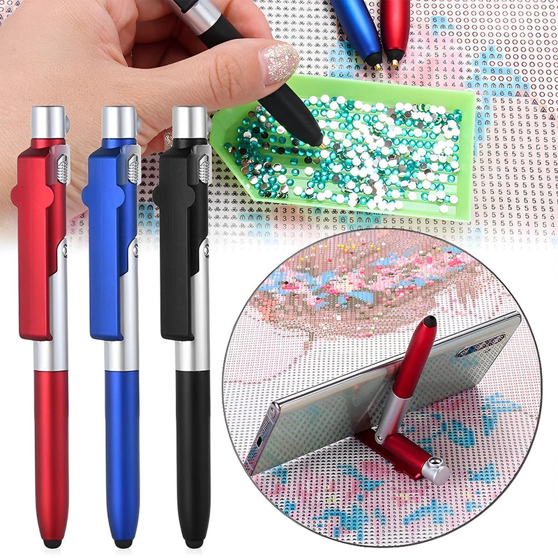 Foldable Multi-functional Diamond Painting Pen With Light