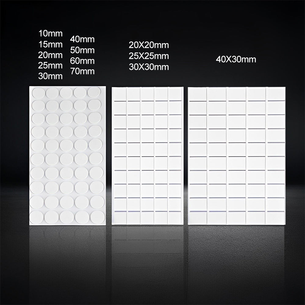 50Pcs 1mm Thick Non-Marking Double-Sided Adhesive Tape