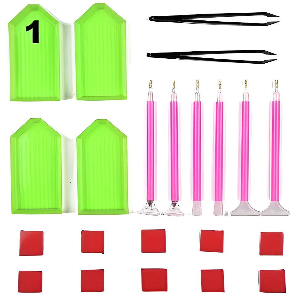 6 Different Diamond Painting Tool Kits
