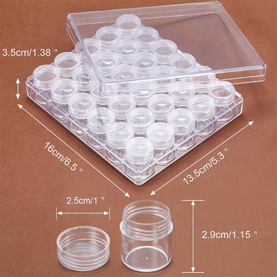 30 Slots Round Diamond Painting Transparent Sorting Box