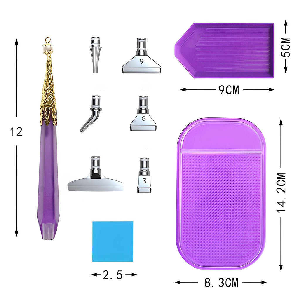 Umbrella Shape Diamond Painting Deluxe Drill Pen Kits